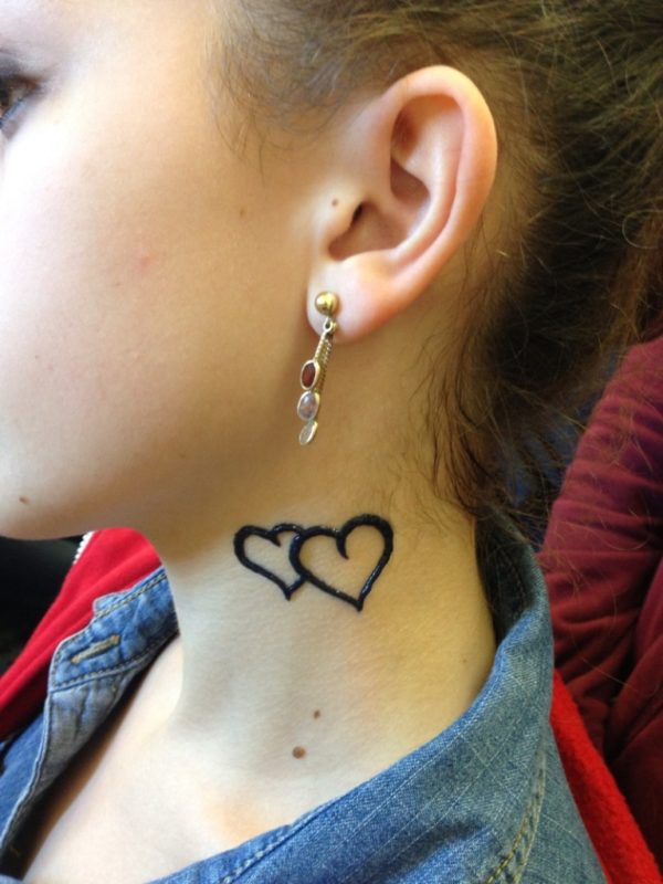 Two Little Heart Tattoo