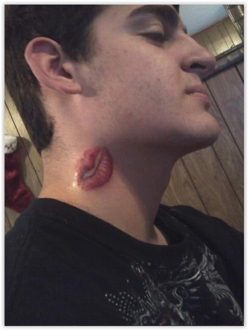 Tyler Joseph Kiss Mark Tattoo On Neck