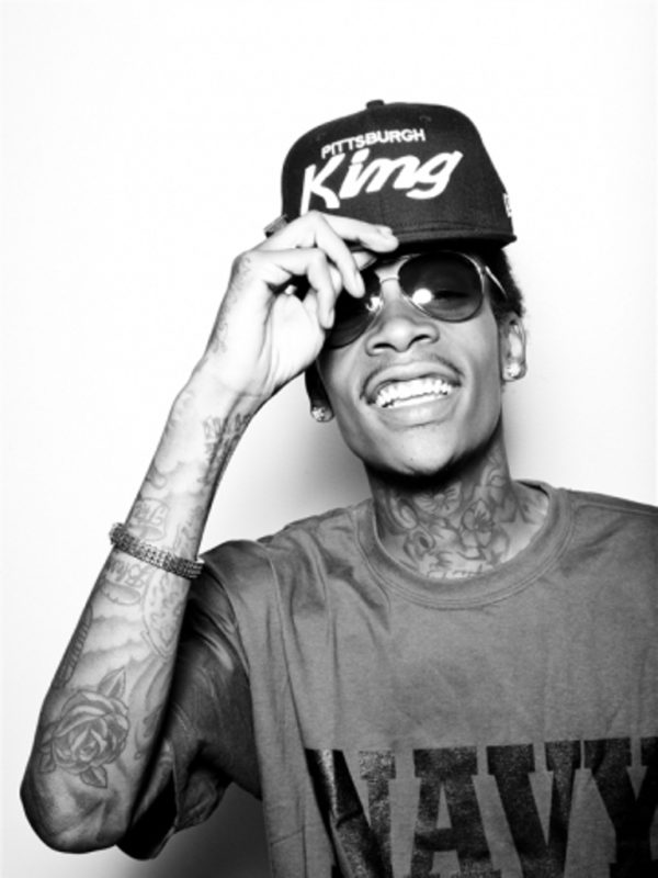 Wiz Khalifa Ultimate Design Tattoo On Neck