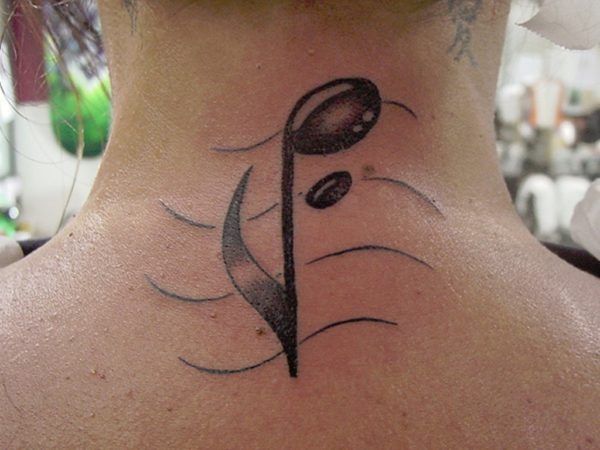 Wonderful Music Note Tattoo