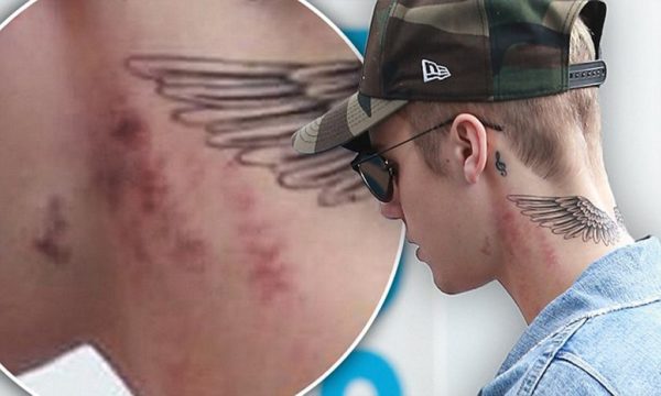 Wonderful Bieber Neck Tattoo