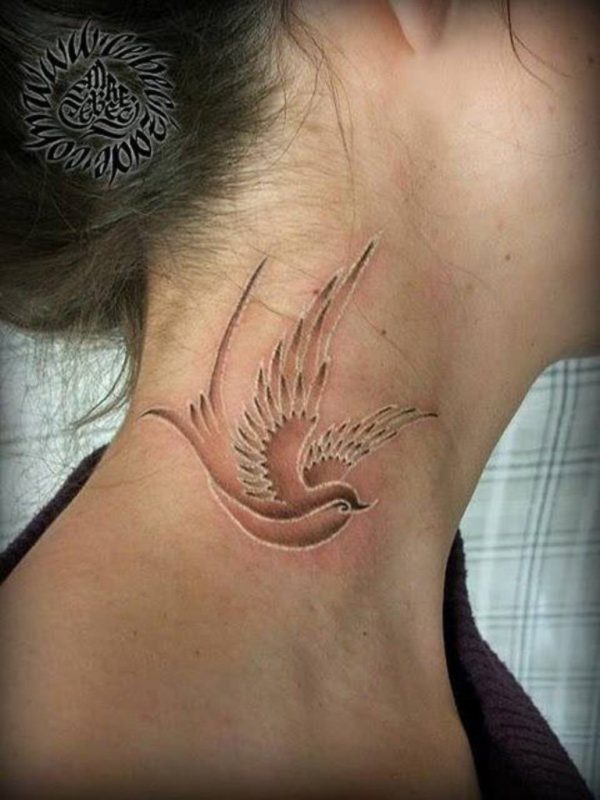 Wonderful Bird White Tattoo