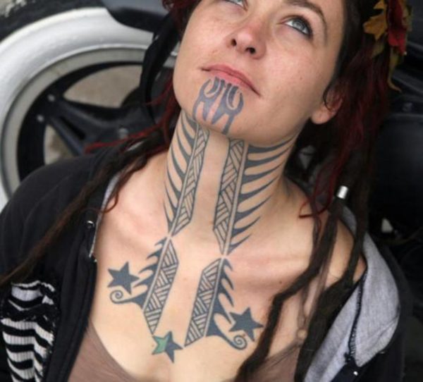 Wonderful Victoria Beckham Neck Tattoo