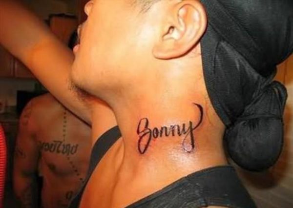 Zonny Neck Tattoo